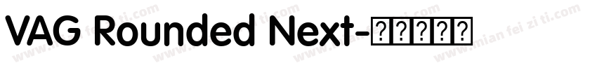 VAG Rounded Next字体转换